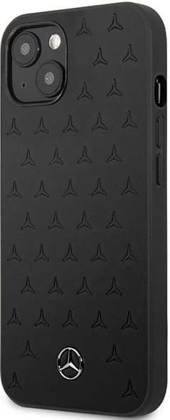 Mbështjellës Mercedes MEHCP13SPSQBK për iPhone 13 mini 5.4", lëkurë, i zi