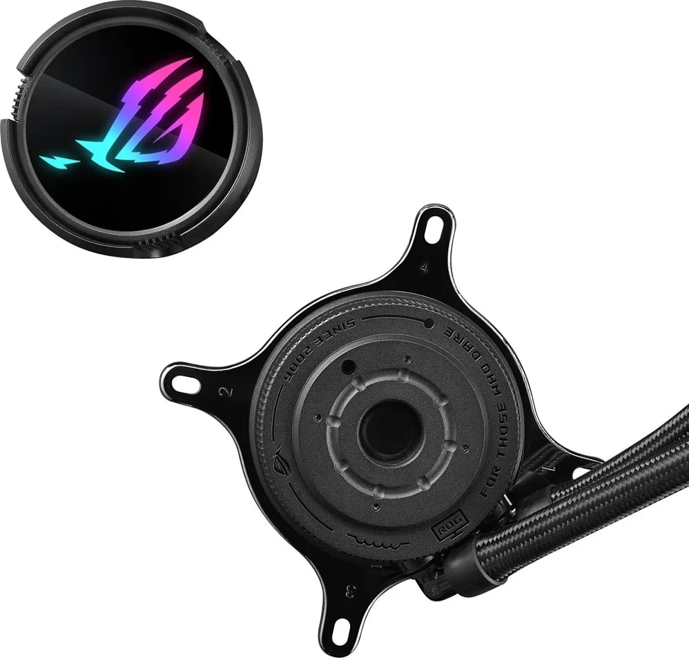 Kit i ftohjes me lëng për procesorin ASUS ROG Strix LC III 360 ARGB, 12 cm, i zi