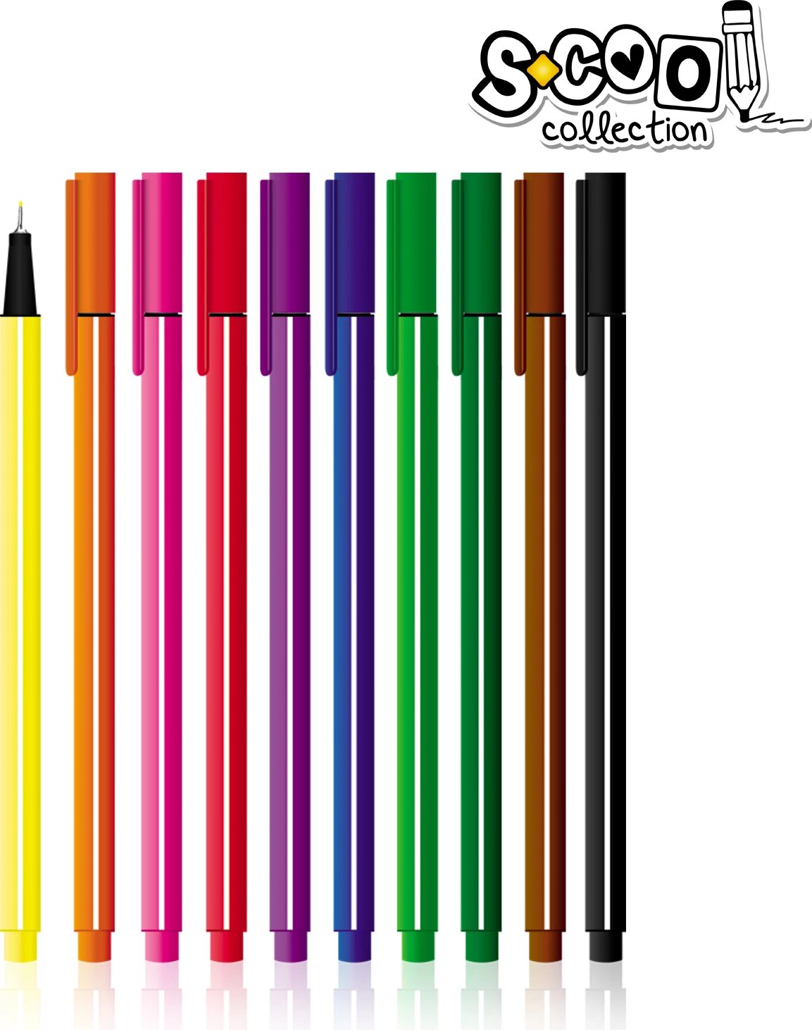 OSH FLLAMASTER FINELINER 0.4MM 1/10 SC327