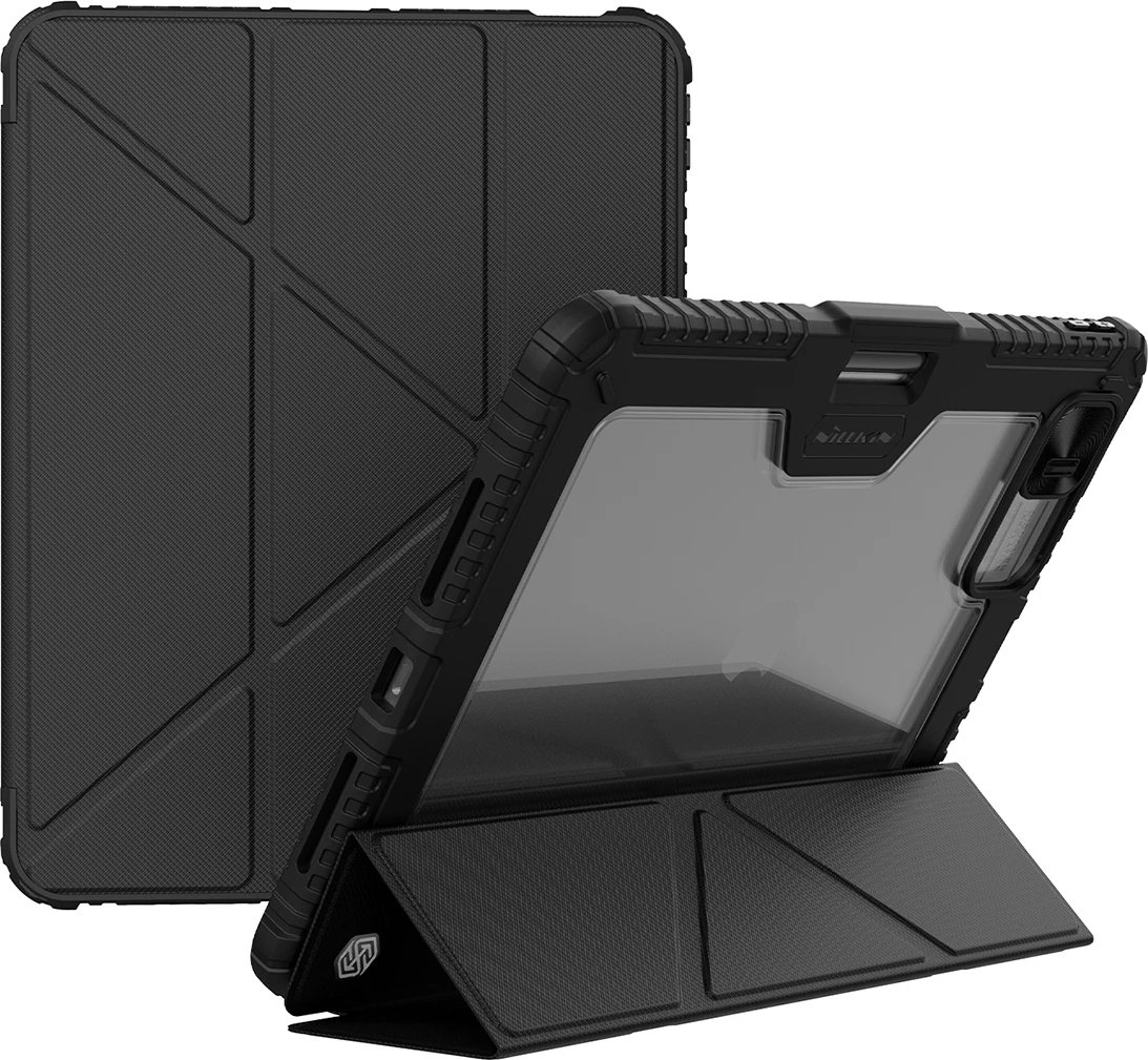 Mbështjellës Nillkin Bumper Leather Case Pro për iPad Air 13" (2024), i zi Mbështjellës Nillkin Bumper Leather Case Pro për iPad Air 13" (2024), i zi