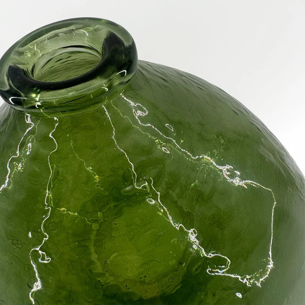 Vazo qelqi BOCAL, ngjyrë e gjelbër, 25x25x25cm