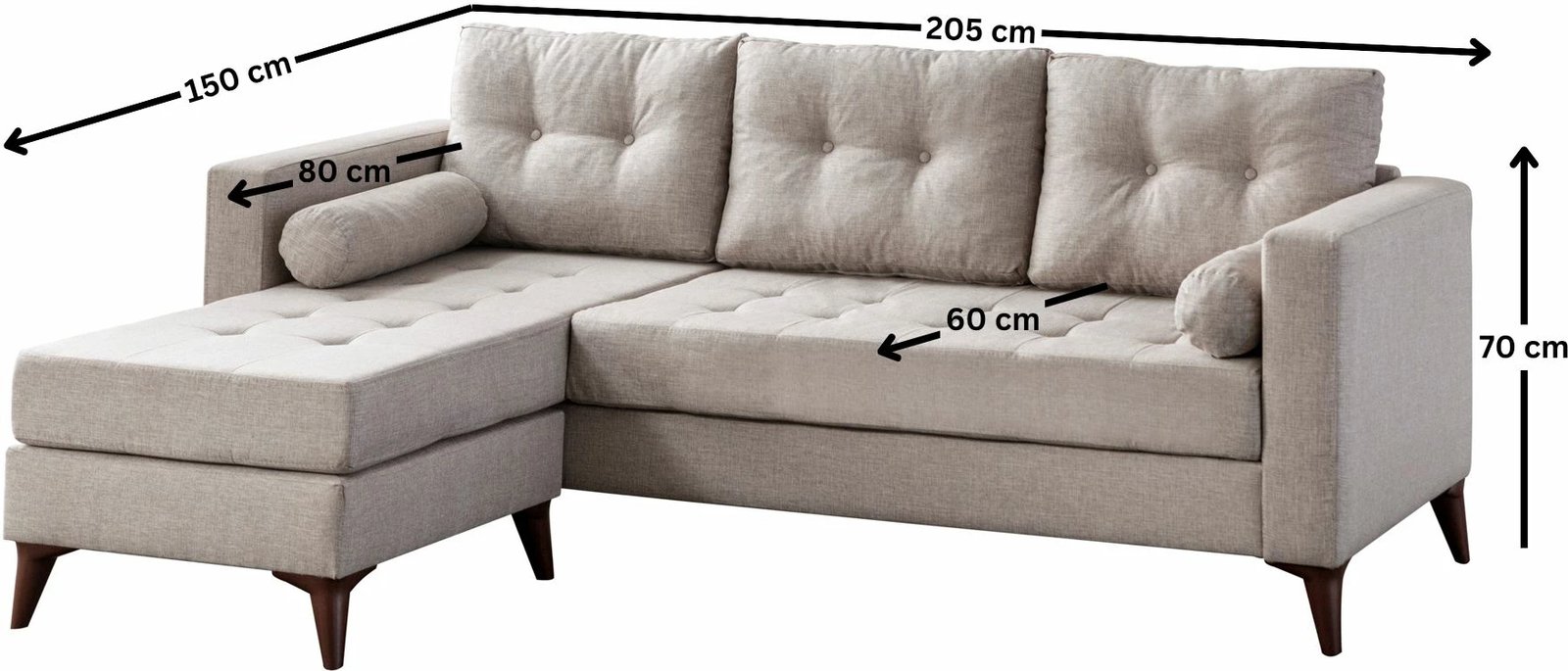 Këndare Atelier del Sofa, ngjyrë krem