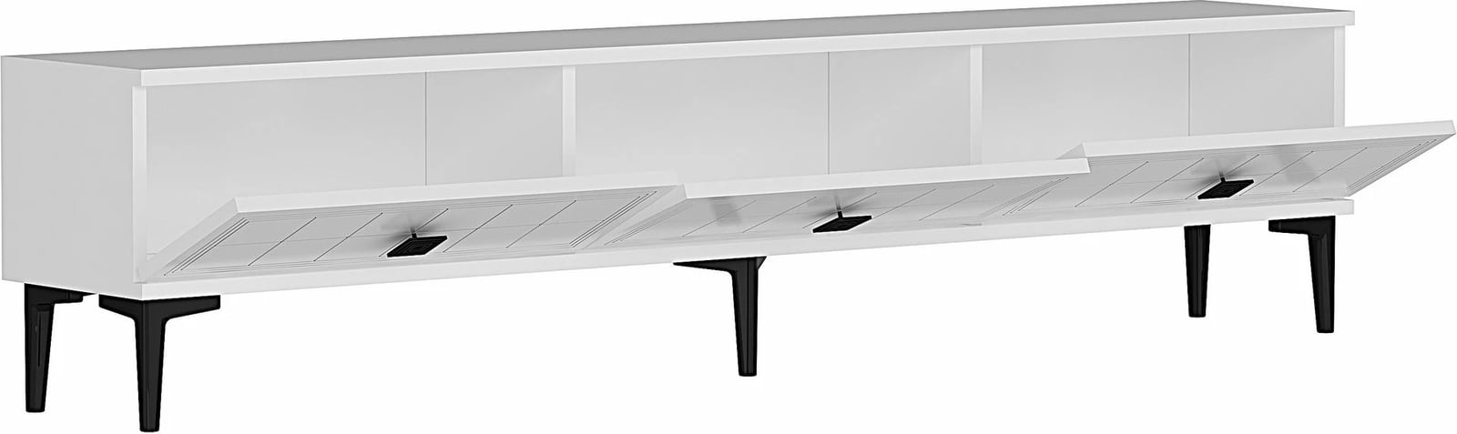 Komodë TV Skye Decor, Yuka 180, e bardhë