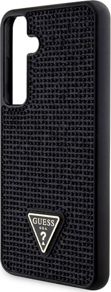 Mbështjellës Guess Rhinestone Triangle për Samsung Galaxy S24+, i zi