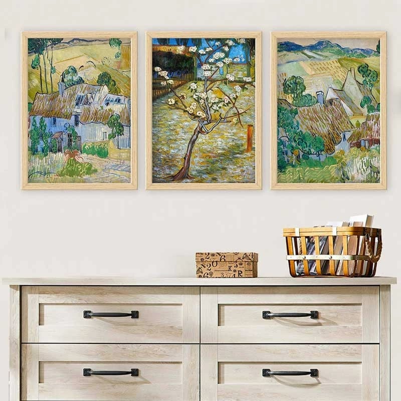 Set pikturash dekorative me kornizë, shumëngjyrëshe, Wallity, 3NTC_UN256347_3545, 3 copë