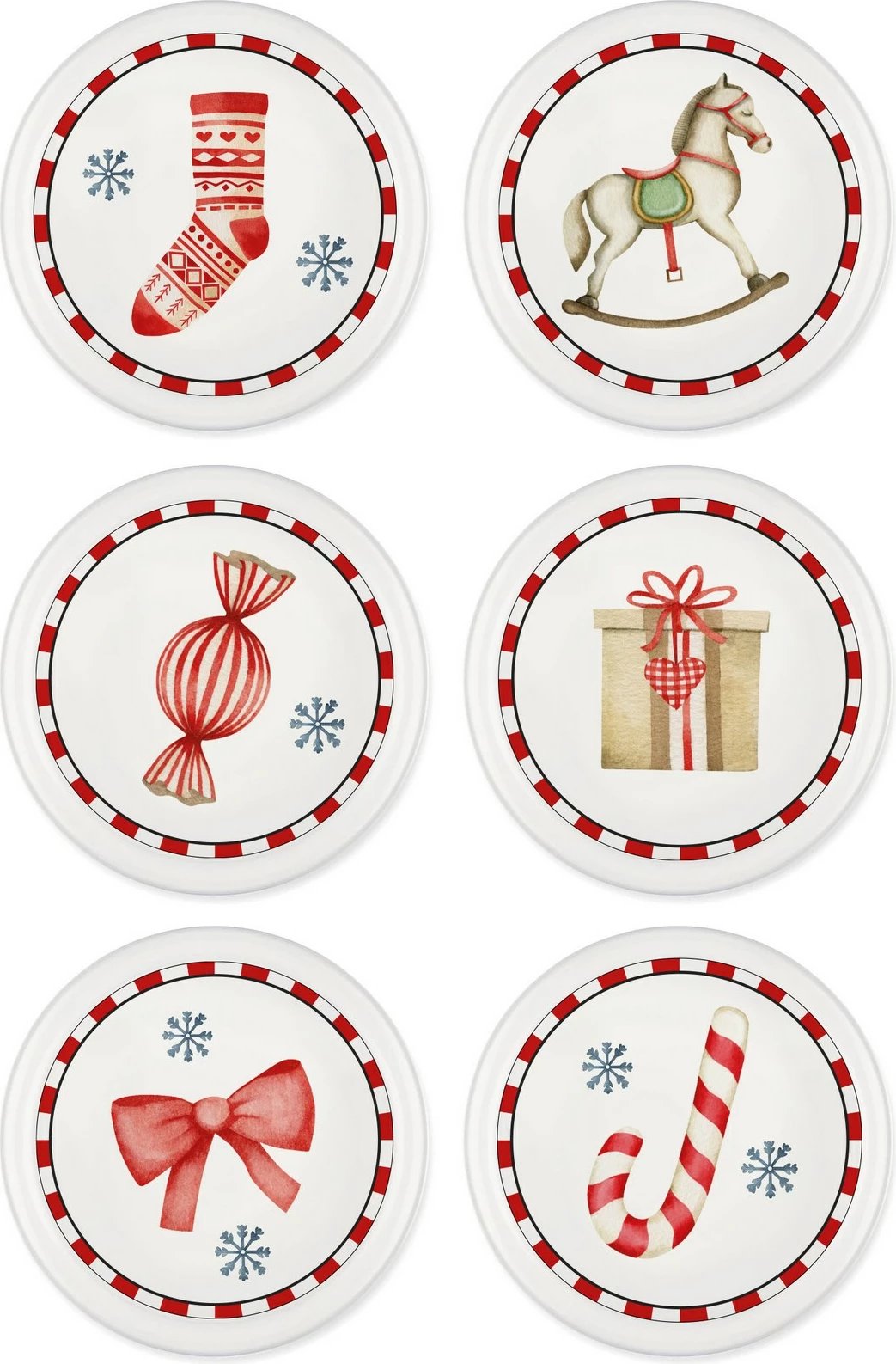 Set pjatash për meze (6 copë), Hermia, NEW036