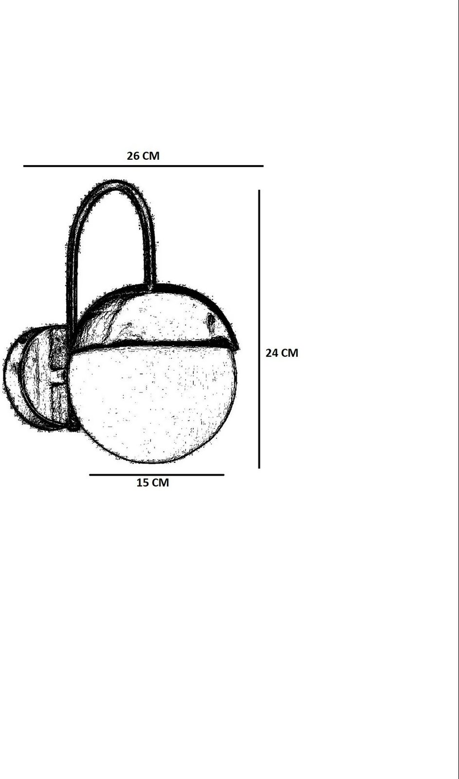 Aplik murale Opviq, trup metalik, ngjyrë e zezë, xham i bardhë, Küre