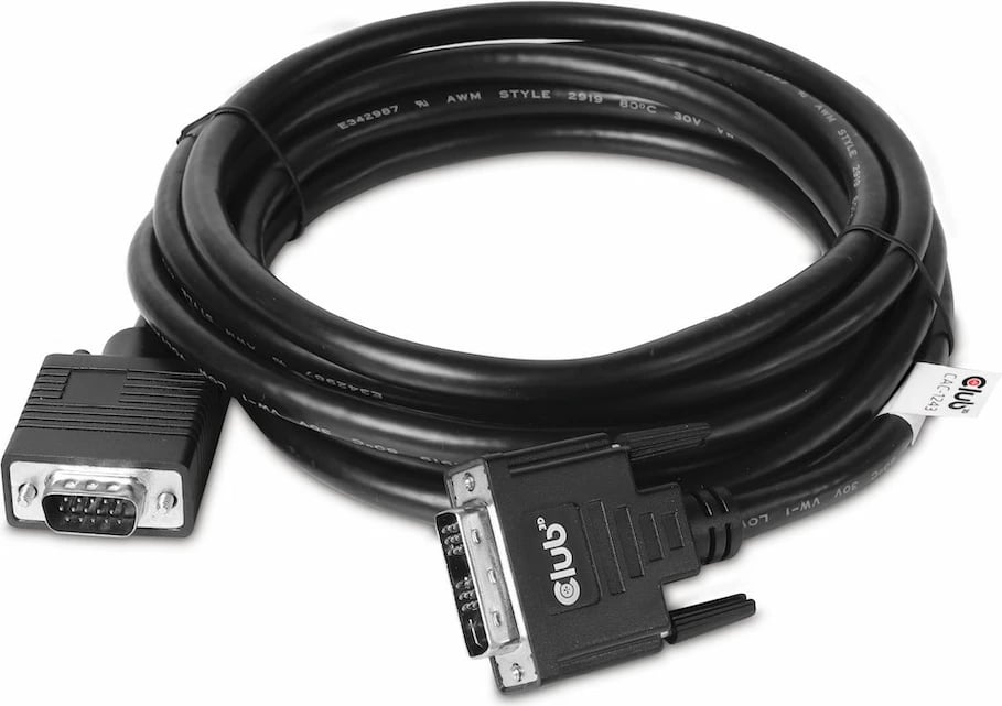 Kabllo DVI në VGA Club3D 3m, e zezë