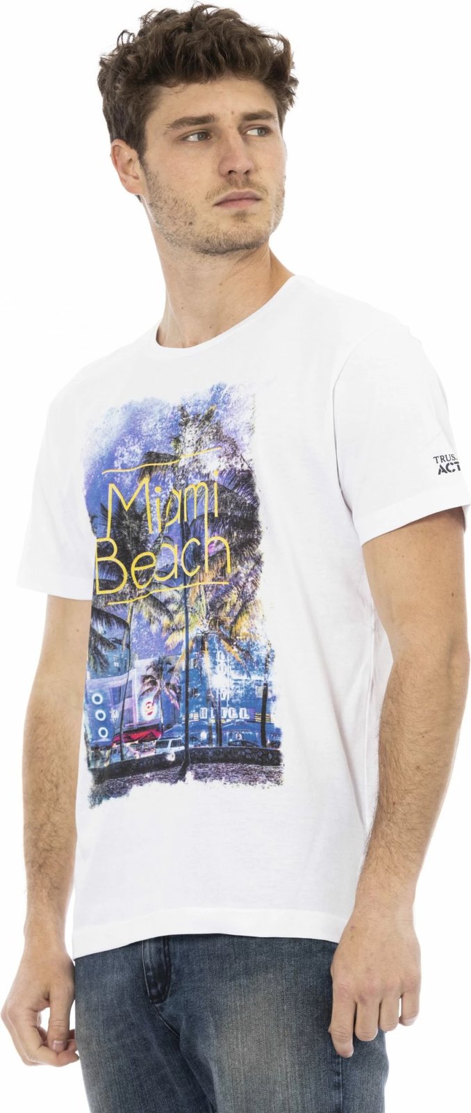 Maicë për meshkuj Trussardi Action, e bardhë