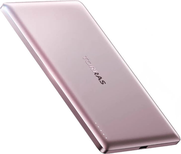Powerbank Torras MiniMag 5000mAh, rozë