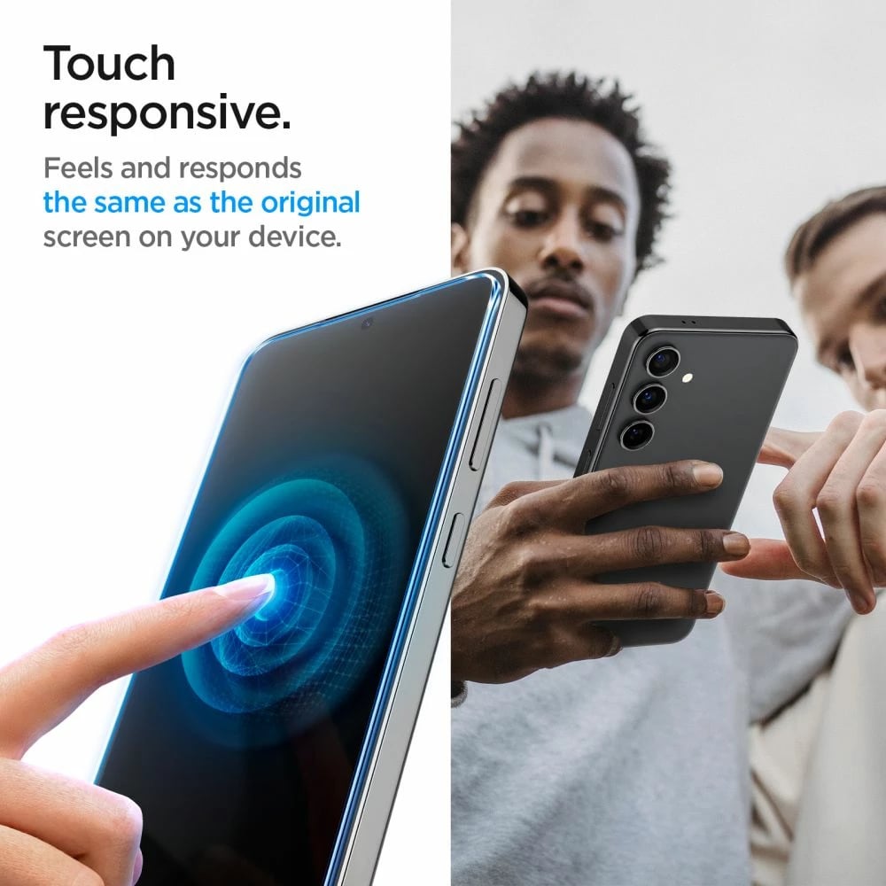 Xham i fortë mbrojtës Spigen Glas.tR EZ Fit për Samsung Galaxy S24/S25, 2 copë