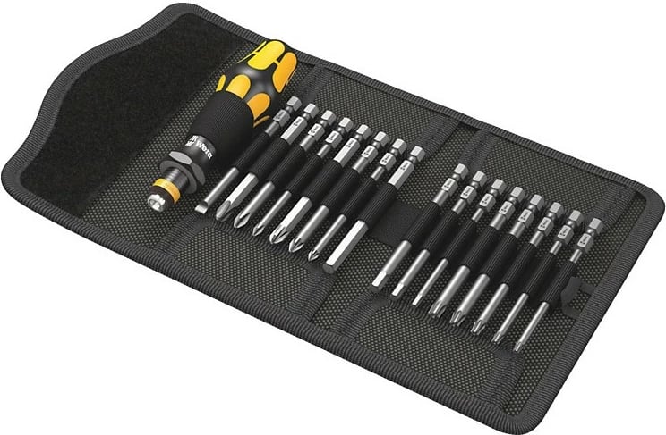 Set veglash Wera Kompakt 60 ESD, 18 pjesë, kasë e zezë