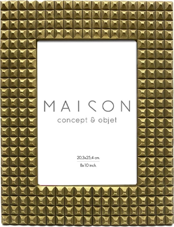Kornizë Cubique B për foto, ngjyrë ari antik, 29x3x33.5 cm