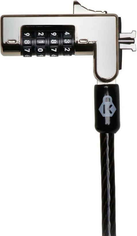 Kabllo sigurie Kensington Slim NanoSaver, kombinim mekanik, 1.8m, e zezë/metal Kabllo sigurie Kensington Slim NanoSaver, kombinim mekanik, 1.8m, e zezë/metal