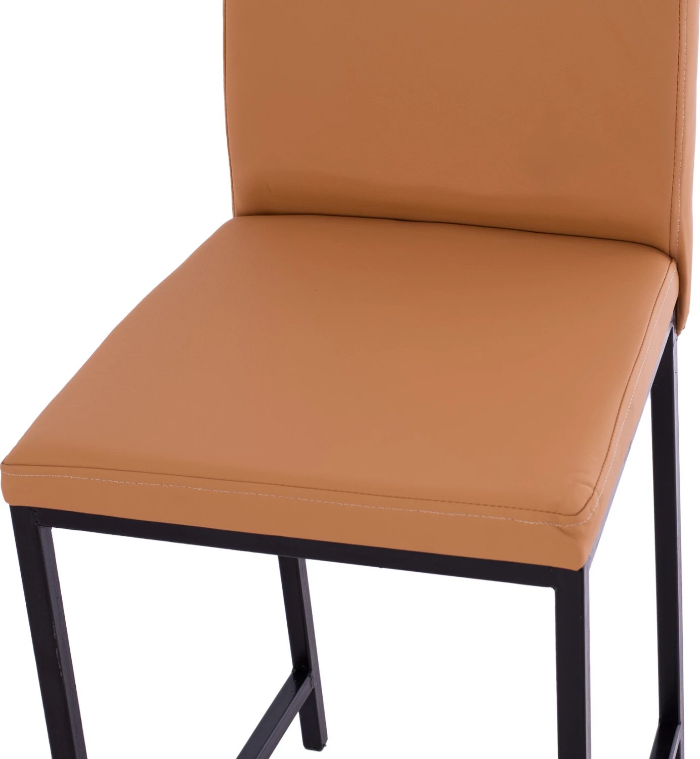 Karrige për bar metalike me lëkurë ngjyrë kafe FH5801 40x46x86Y cm