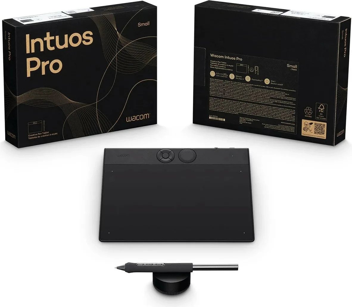 Tabletë grafike Wacom Intuos Pro Small, pen digjital, e zezë