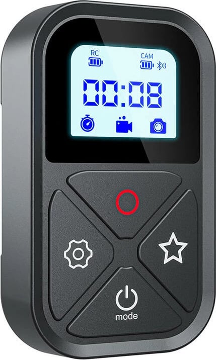 Telekomandë Telesin GP-RMT-T10 për GoPro Hero 12/11/10/9/8/MAX, me rrip dore, Bluetooth, e zezë