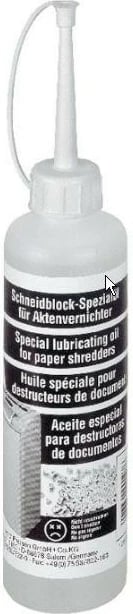Vaj mirëmbajtës për shredder HSM, 250 ml