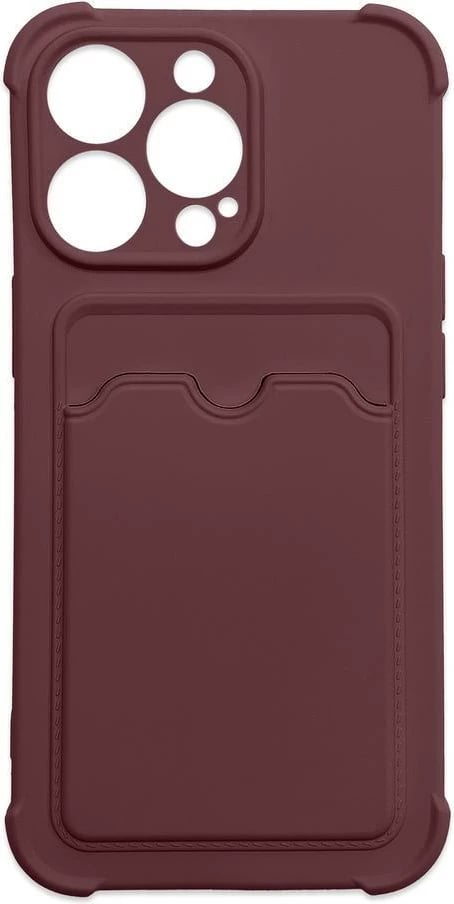 Mbështjellës Hurtel Card Armor për Samsung Galaxy A32, silikon, xhep për kartela, Kuq