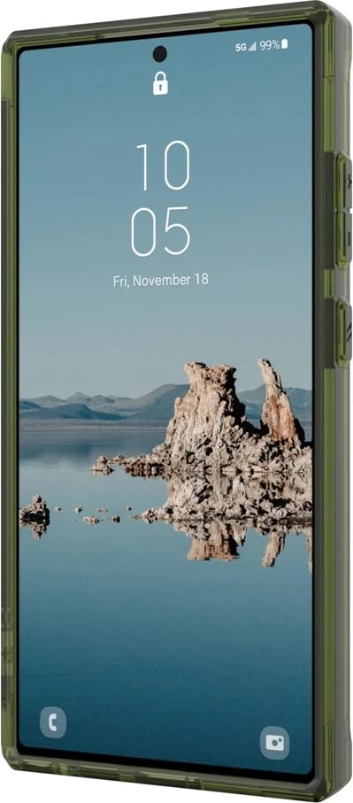 Mbështjellës Urban Armor Gear Plyo PRO për Samsung, 6.8", TPU, Olive/Transparent