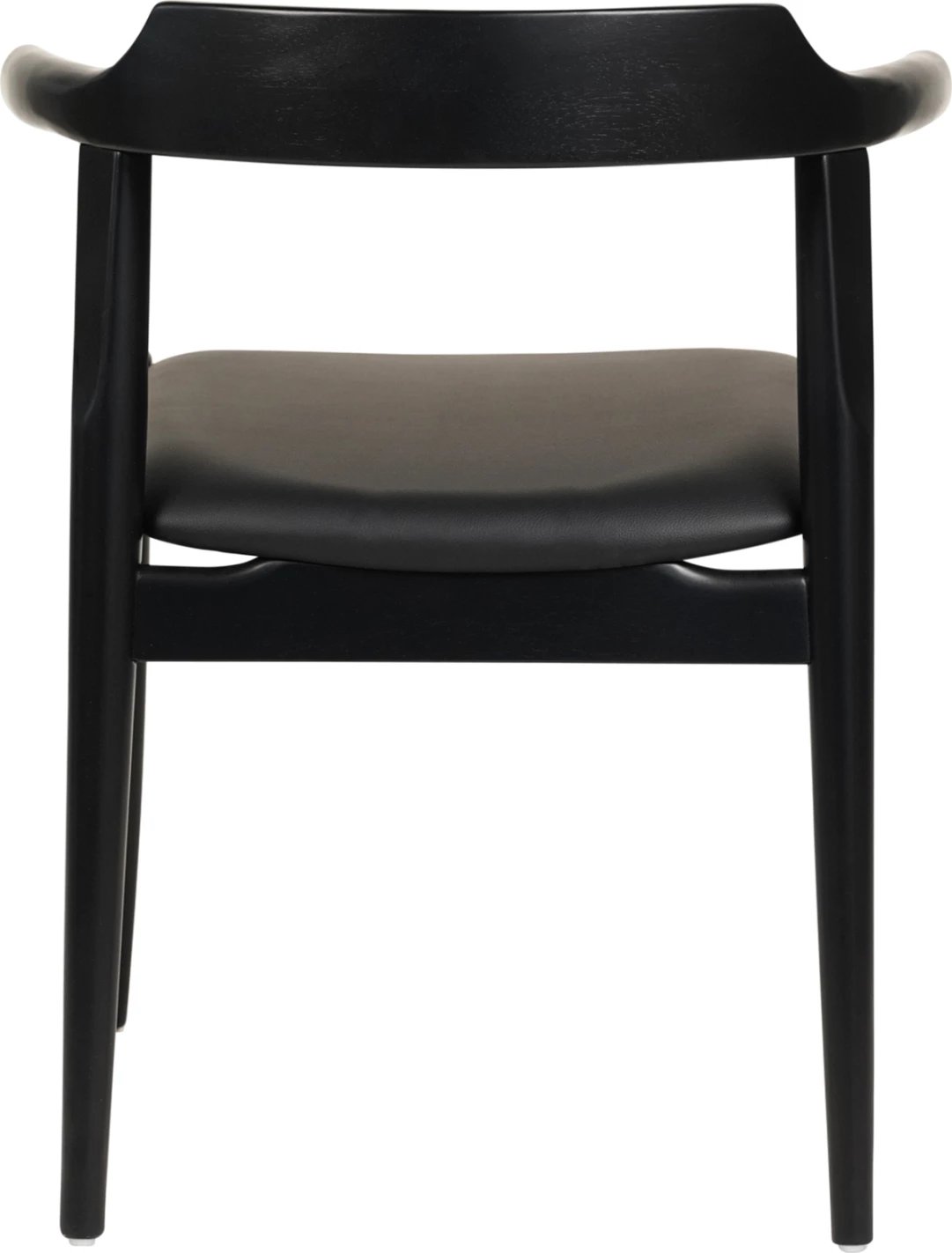 Karrige për ngrënie CERSEI FH9946.02 dru gome & PU ngjyrë e zezë 57x54x74Hcm