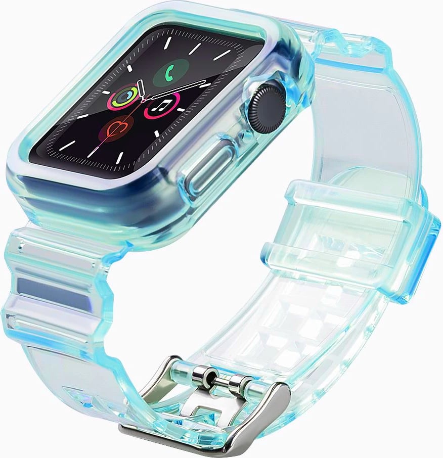 Rrip dhe mbështjellës Hurtel për Apple Watch 4/5/6/SE 40mm, Blu Rrip dhe mbështjellës Hurtel për Apple Watch 4/5/6/SE 40mm, Blu