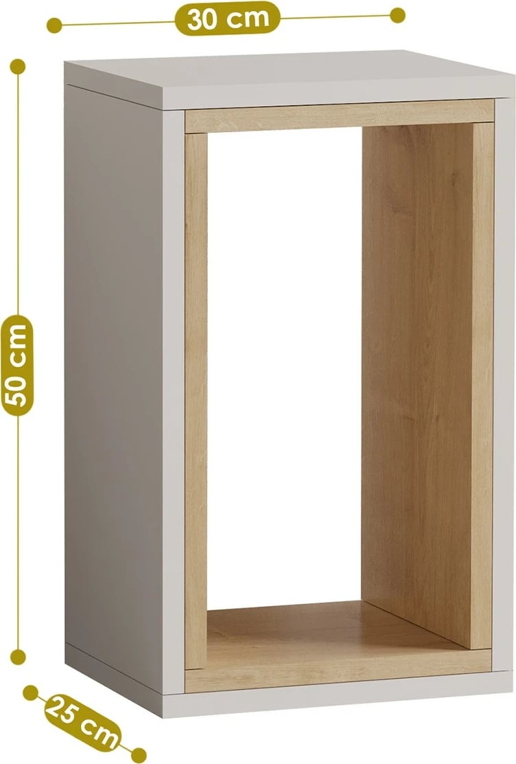 Tavolinë anësore Hanah Home, Nancy, ngjyrë lis safir dhe e bardhë