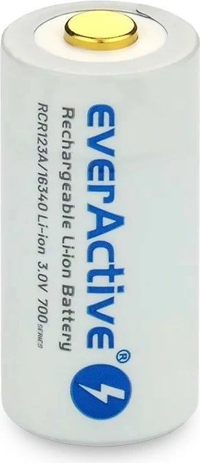 Bateri e rikarikueshme everActive 16340, 700 mAh, 3V, me Micro USB, një copë
