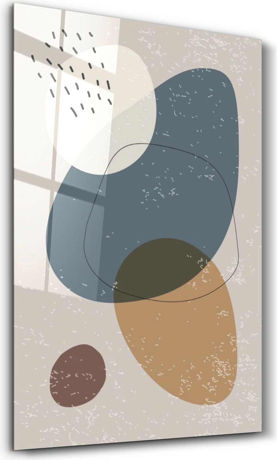 Pikturë dekorative prej xhami të temperuar, shumëngjyrëshe, Wallity CAM-1083, 46x72cm