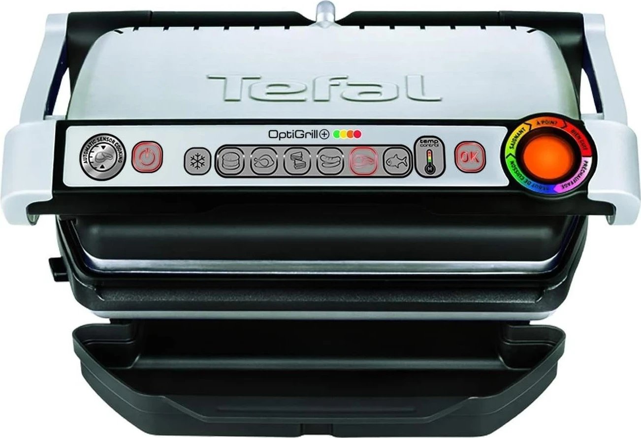 Grill tavoline Tefal OptiGrill+ GC716D12, ngjyrë argjendi