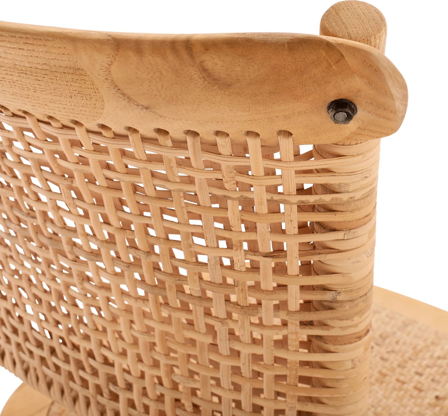 Karrige druri me ratan, ngjyrë natyrale, FH8752.01, 49x54x89 cm