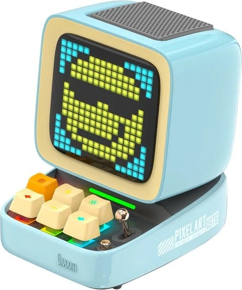 Altoparlant Divoom Dito Pro Bluetooth, LED display, 8 orë, blu
