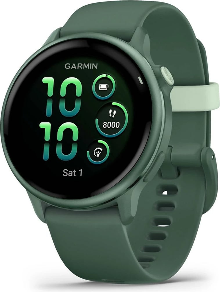 Orë sportive Garmin vívoactive 6, 42 mm, AMOLED, GPS, e gjelbër