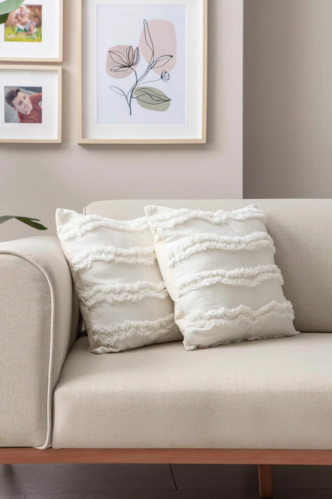 Set mbulesash për jastëkë (2 copë), e bardhë, Evila Originals, 43x43cm