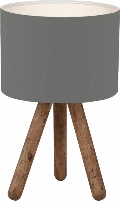 Llambë tavoline PWL-1151 E27 anthracite-walnut D19x32cm