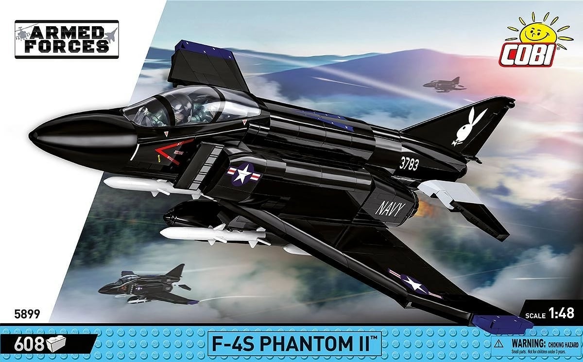 Set blloqe Cobi F-4S Phantom II, 608 pjesë, i zi