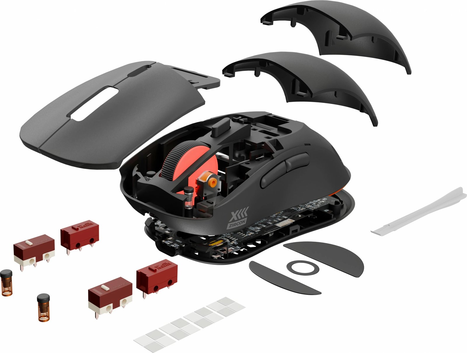 Maus Genesis Zircon XIII, wireless + USB Type-C, 26000 DPI, i zi