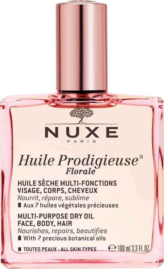 Vaj i thatë rigjenerues për trup, fytyrë dhe flokë Nuxe Huile Prodigieuse Florale për femra, 100ml Vaj i thatë rigjenerues për trup, fytyrë dhe flokë Nuxe Huile Prodigieuse Florale për femra, 100ml