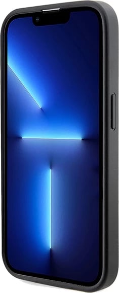 Mbështjellës Guess 4G Printed Stripes MagSafe për iPhone 15 Pro Max, i zi