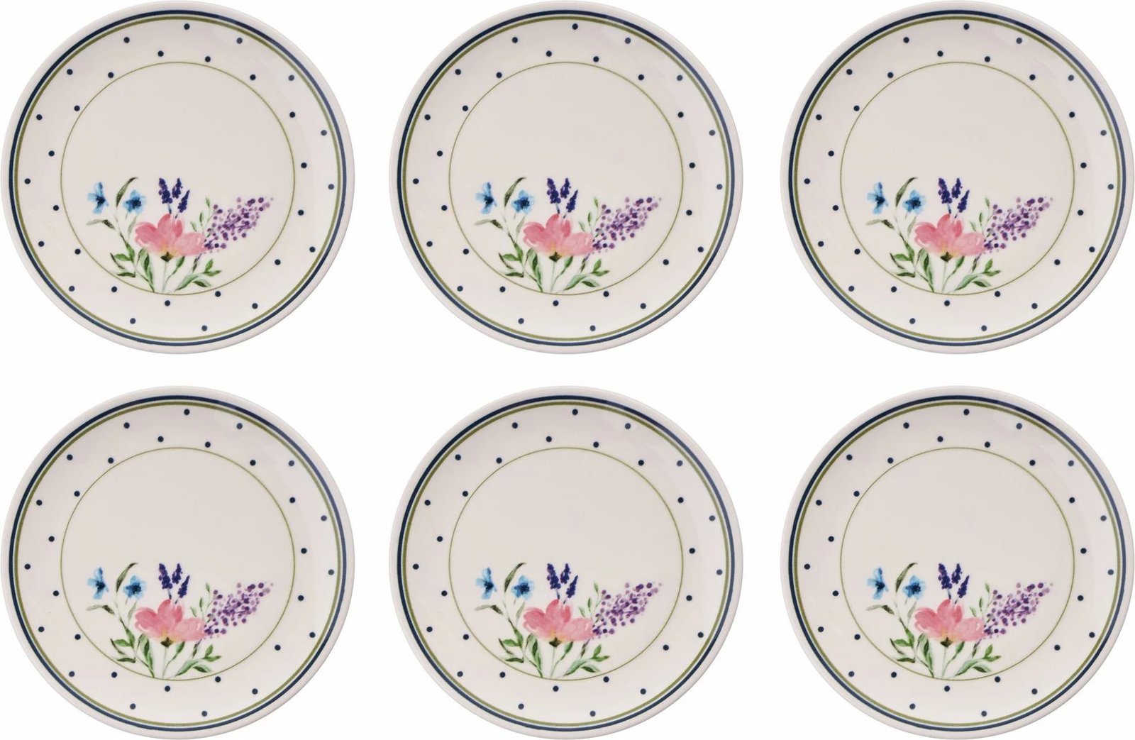 Set pjatash ëmbëlsirash (6 copë) Hermia Concept, Point Heaven