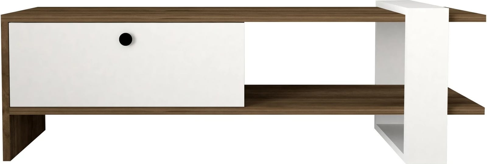 Set mobiljesh për dhomë dite, Gaye, ngjyrë arre dhe e bardhë