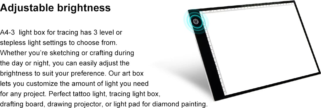 Tablet Vizatimi / Dritë Vizatimi / Projektor Vizat SONIT A4-3