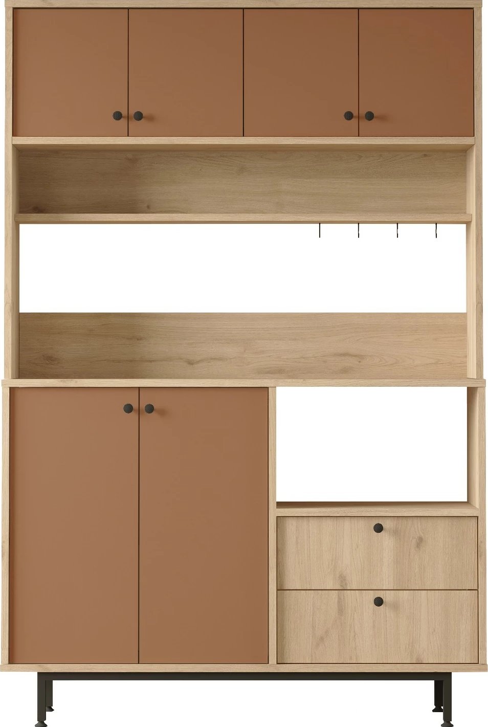 Dollap multifunksional Skye Decor, ngjyrë lis dhe e kuqe qeramike, RE5-SK