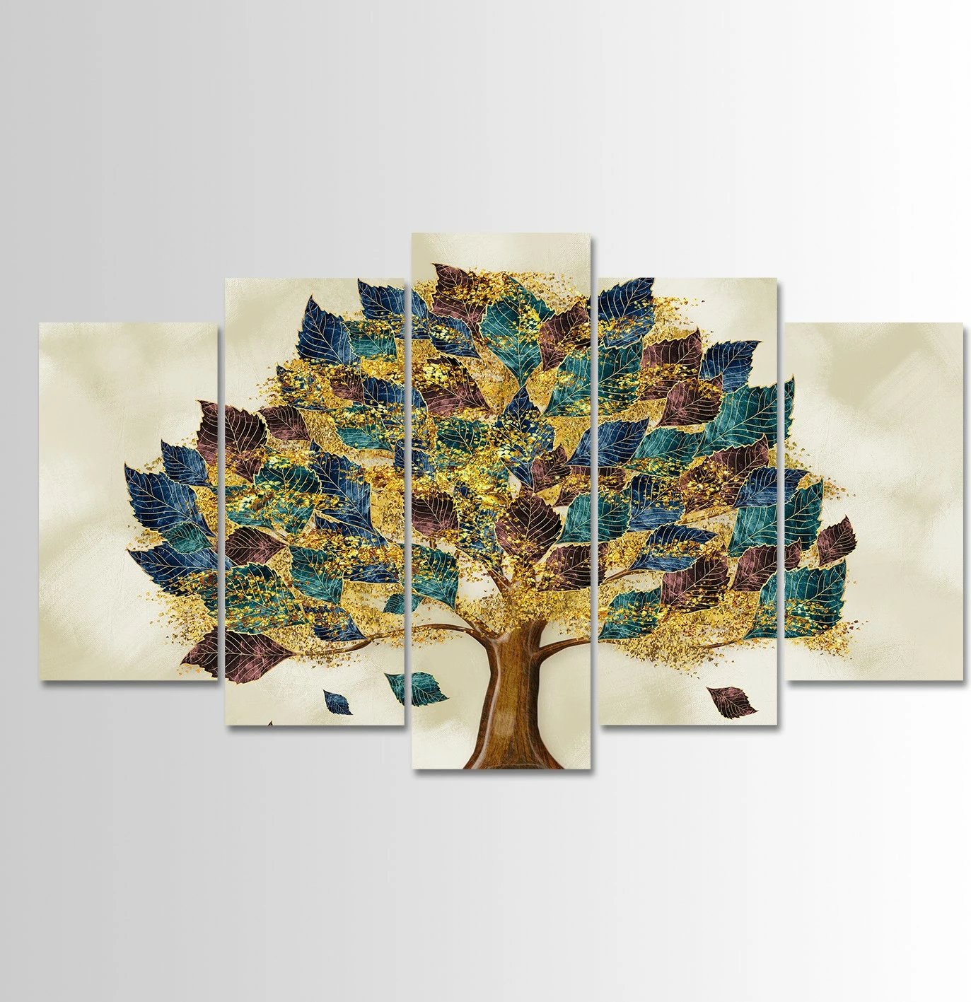 Pikturë dekorative MDF, 5 pjesë, Wallity, 5MDF4597_60100, 100x60cm