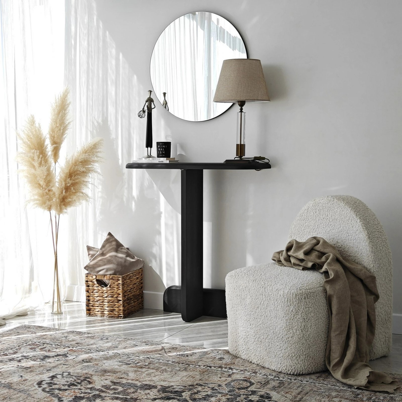 Komodë Skye Decor, praktikë, ngjyrë antracit