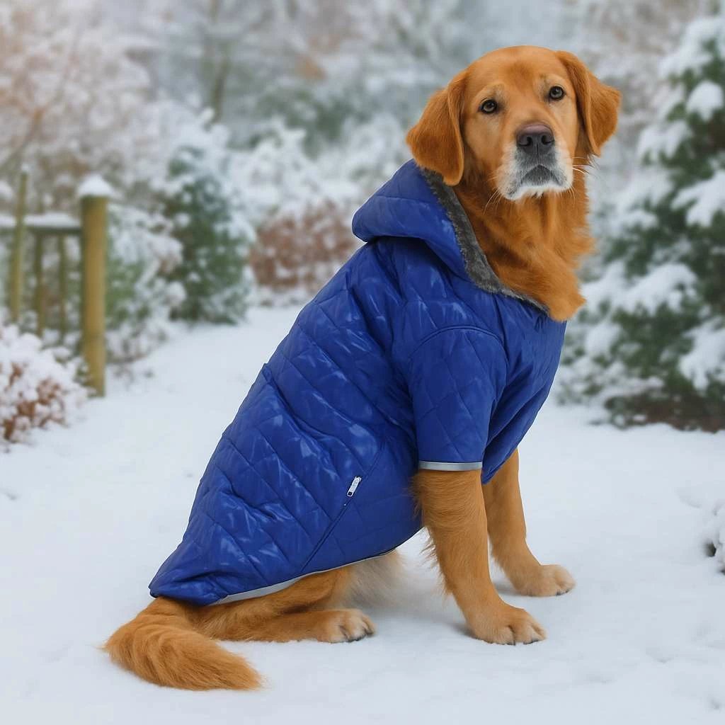 Bluze me kapuç për qen, ngjyrë kaltër, Paws & Whiskers, Bluecoat