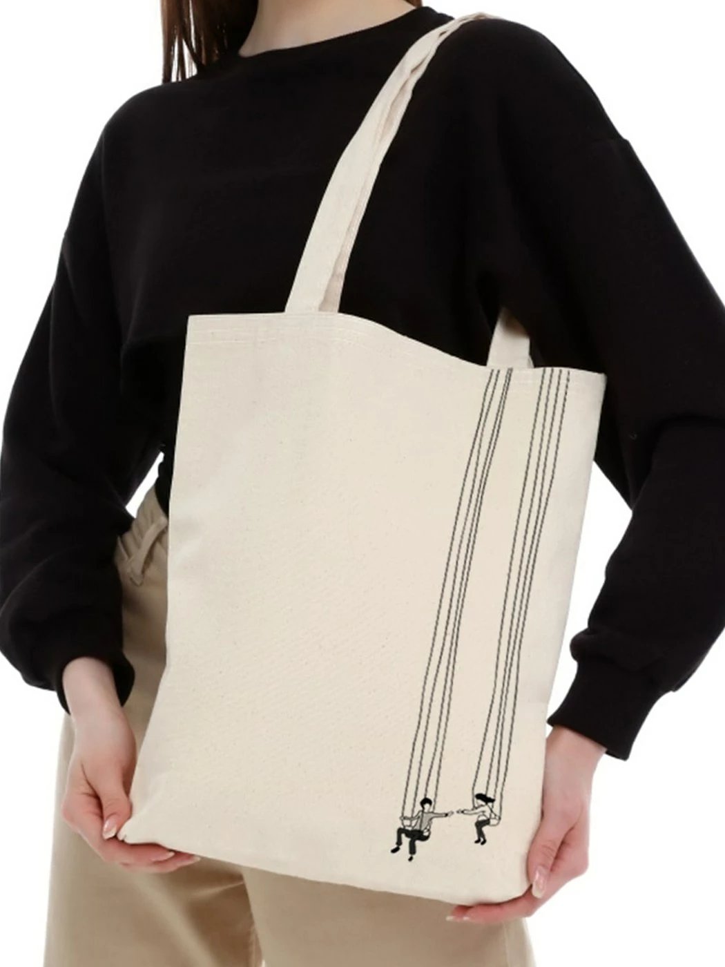 Tote bag Zoozie Bags, krem, 1195
