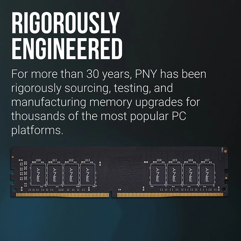 RAM Memorje PNY MD16GSD43200-TB, 16GB, DDR4, 3200MHz, DIMM