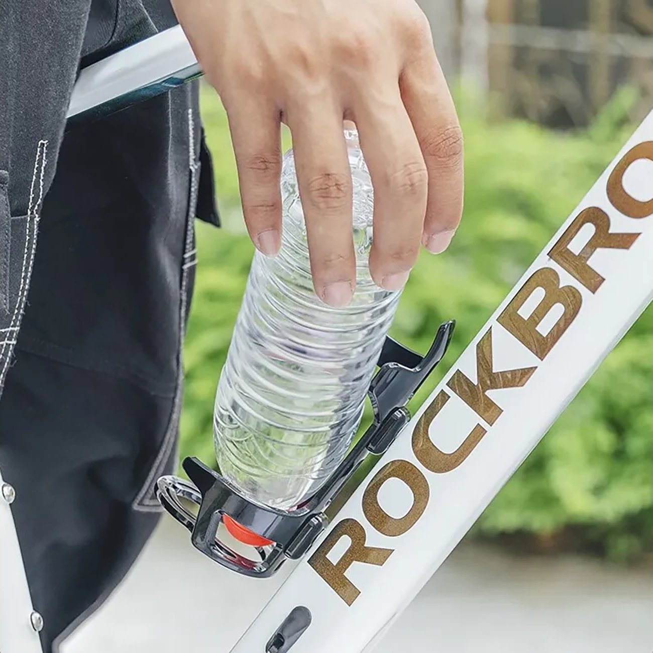 Mbajtëse shishe për biçikletë Rockbros 31210012001, polikarbonat, e zezë