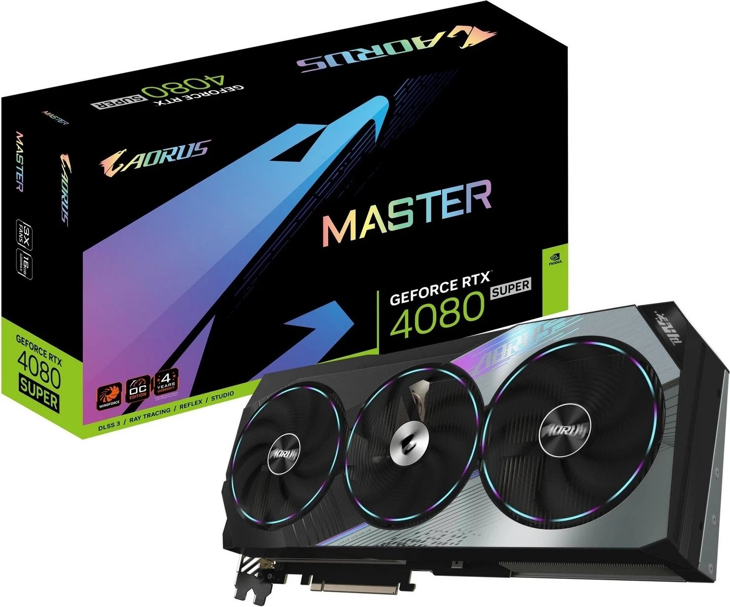 Kartë Grafike Gigabyte GeForce RTX 4080 SUPER AORUS MASTER, 16GB DLSS 3